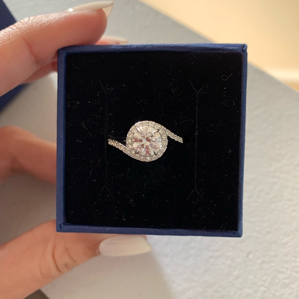 Swarovski Silver Crystal Ring